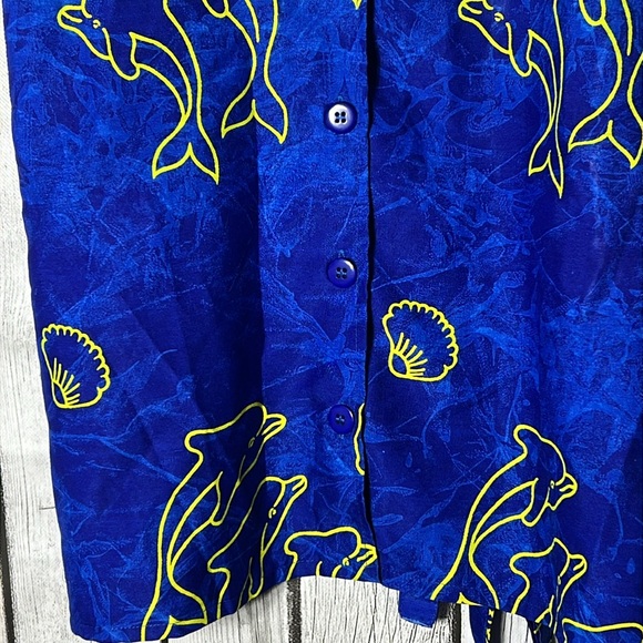 Rima beachwear 2-pc dolphin print pants and top set size large - Picture 12 of 16